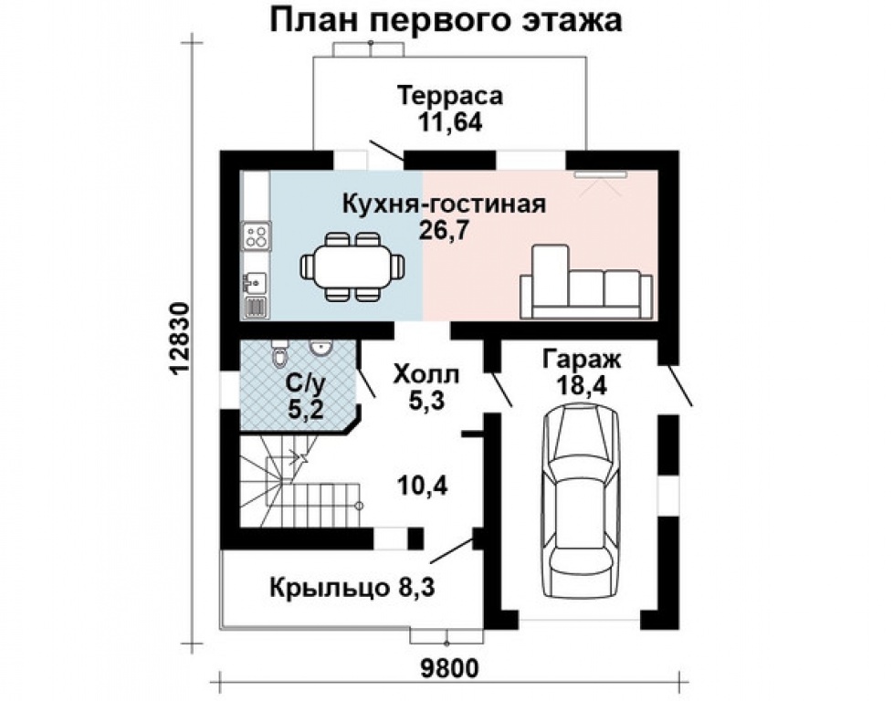 Проект дома Проект дома AS-2077 - Фото 1