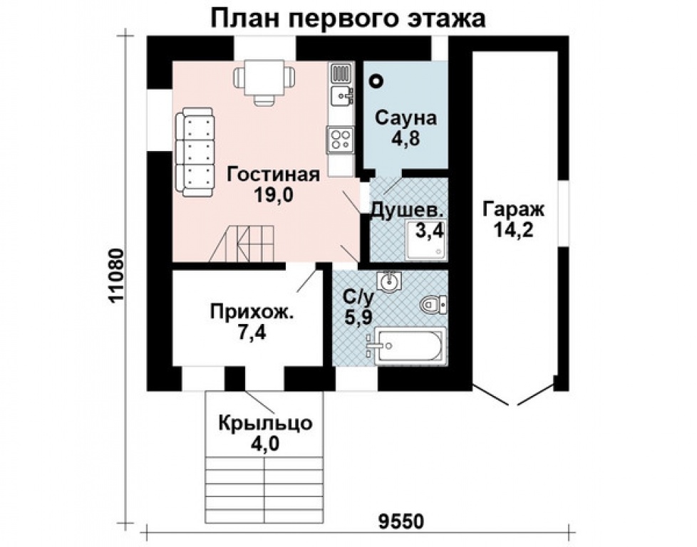 Проект дома Проект дома AS-2148 - Фото 1