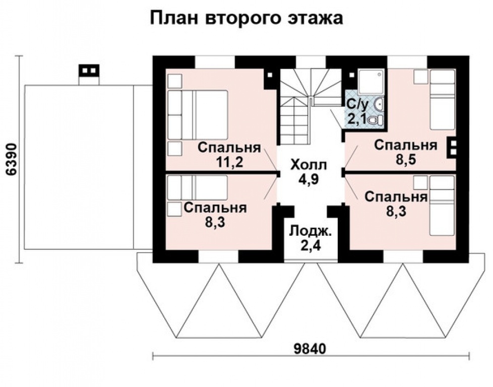 Проект дома Проект дома AS-2192 - Фото 2