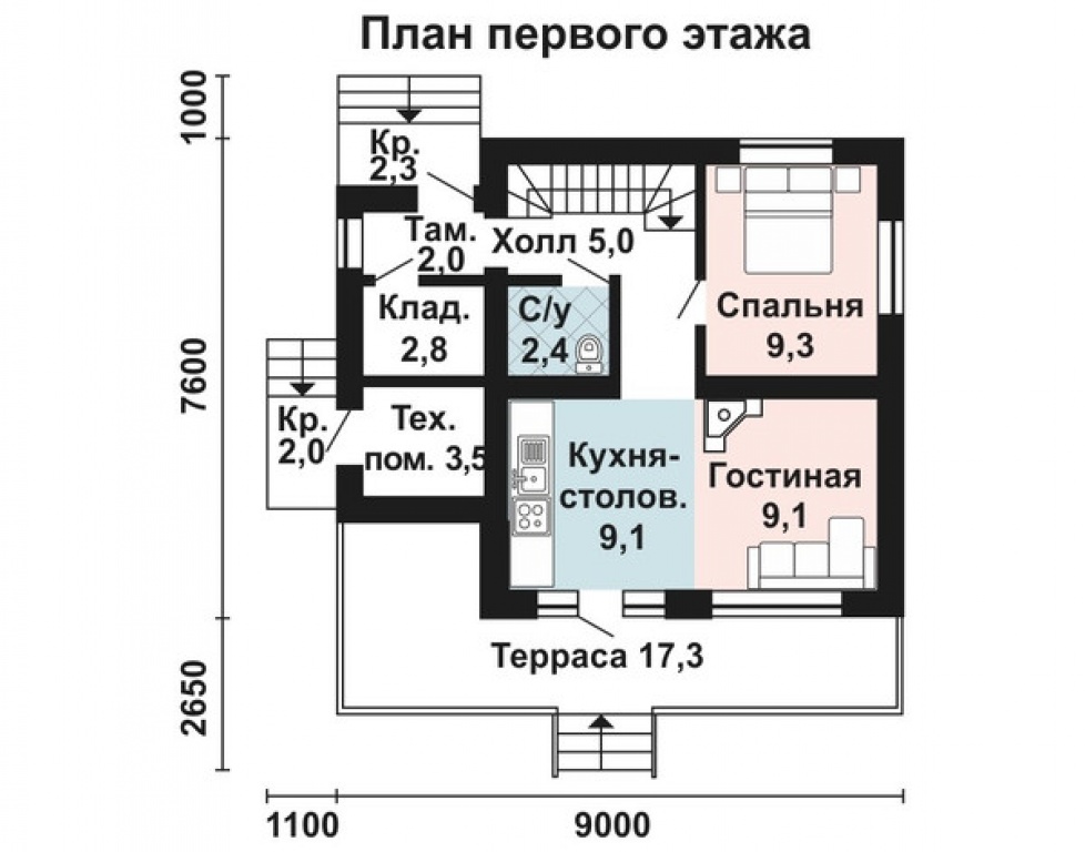 Проект дома Проект дома AS-2195 - Фото 1