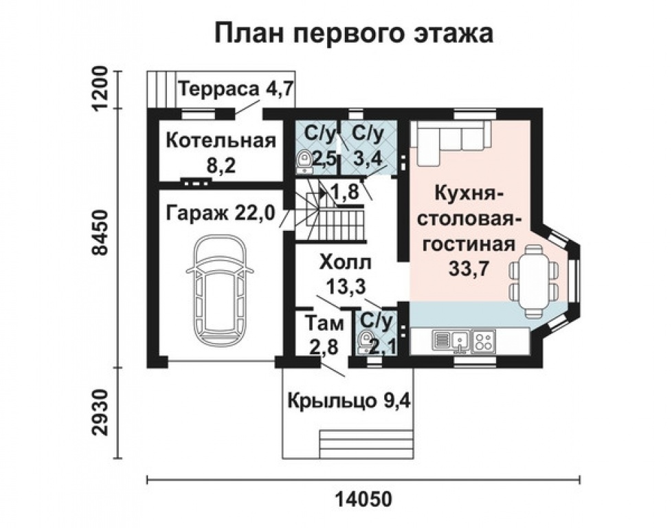 Проект дома Проект дома AS-2203 - Фото 1