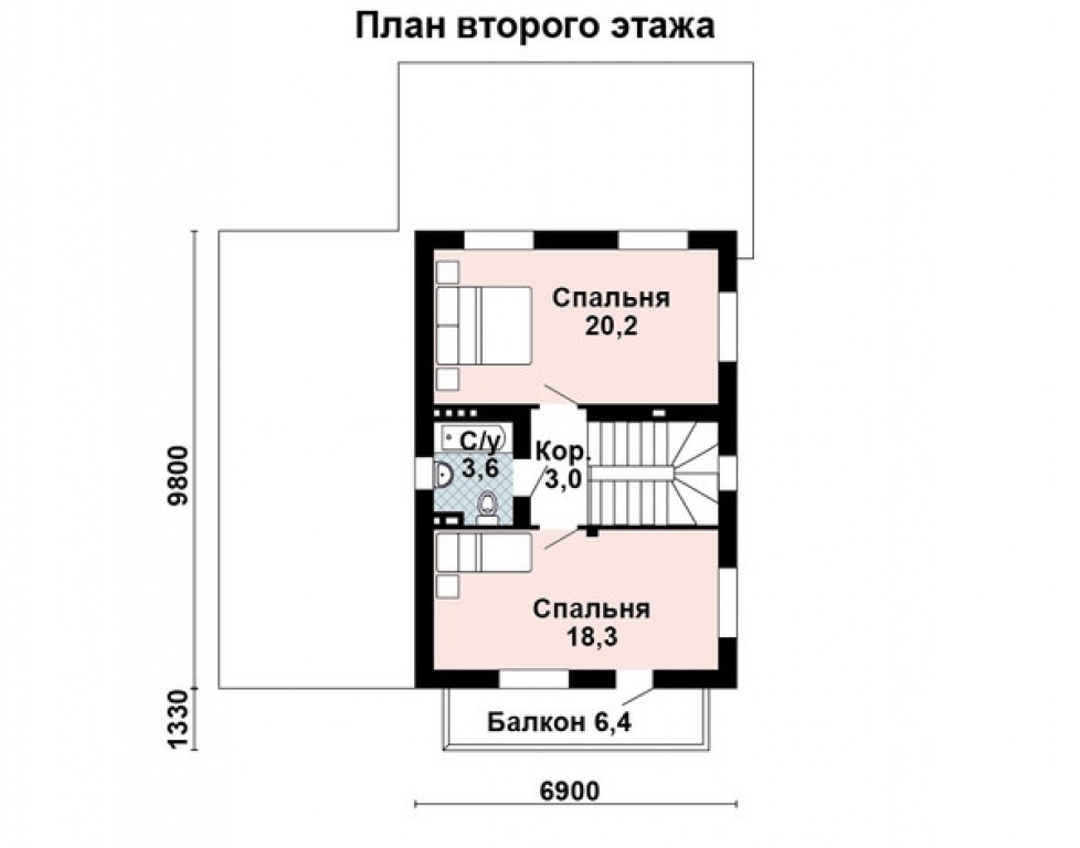 Проект дома Проект дома AS-2303 - Фото 2