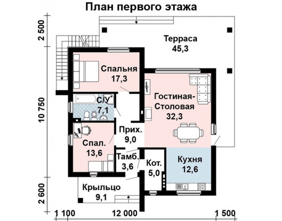 Проект дома Проект дома AS-2330 - Фото 1